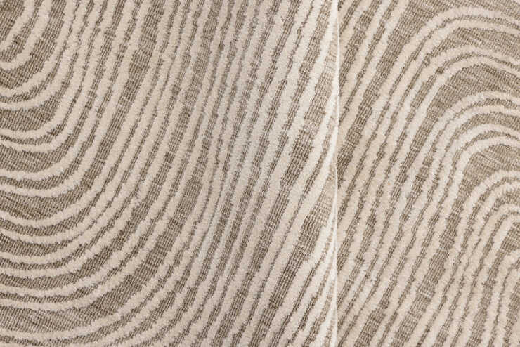 Melle – Tapis de salon – Beige, Ivoire – ⌀200 cm