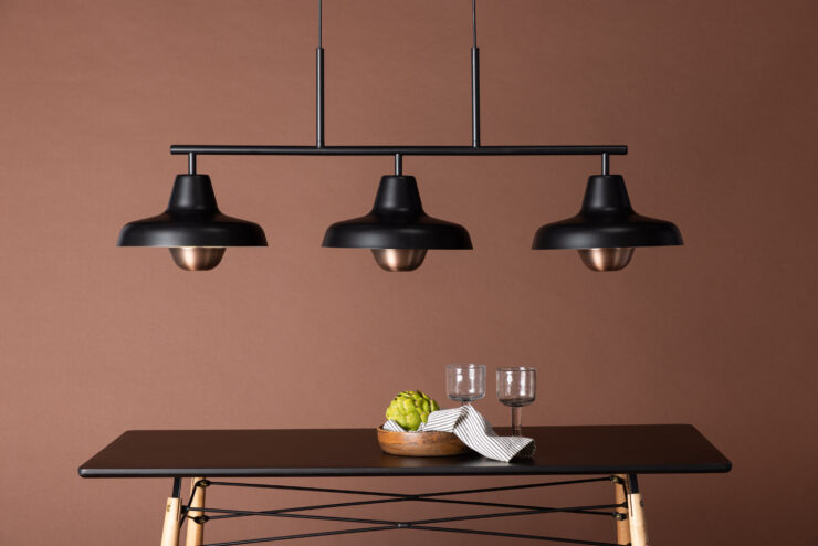 Stöten – Suspension – Noir, Cuivré – 30 x 48 x 112 cm