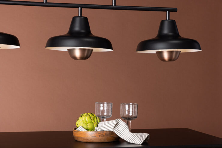 Stöten – Suspension – Noir, Cuivré – 30 x 48 x 112 cm
