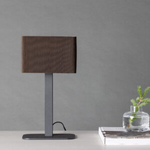 Idre – Lampe à poser – Noir, Moka – 12 x 39 x 20 cm