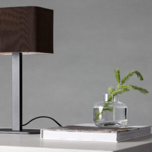 Idre – Lampe à poser – Noir, Moka – 12 x 39 x 20 cm