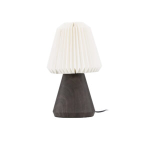 Fjällen – Lampe à poser – Noyer, Blanc – ⌀20 cm