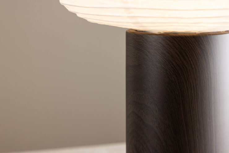 Hovfjället – Lampe à poser – Naturel, Blanc – ⌀25 cm