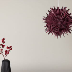Sälen – Éclairage de Noël – Rouge foncé, Blanc – ⌀46 cm