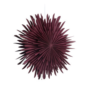 Sälen – Éclairage de Noël – Rouge foncé, Blanc – ⌀46 cm