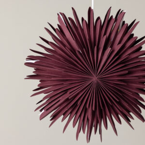 Sälen – Éclairage de Noël – Rouge foncé, Blanc – ⌀46 cm
