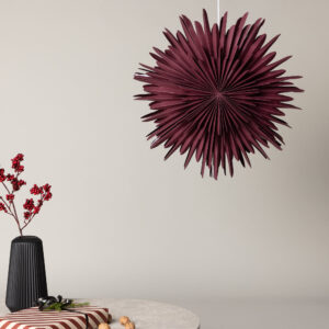 Sälen – Éclairage de Noël – Rouge foncé, Blanc – ⌀60 cm