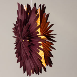 Sälen – Éclairage de Noël – Rouge foncé, Blanc – ⌀60 cm