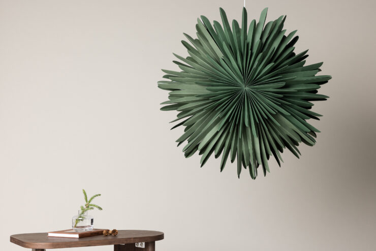 Sälen – Éclairage de Noël – Vert, Blanc – ⌀80 cm