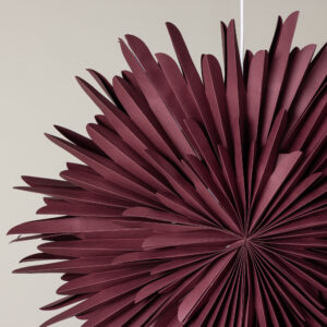 Sälen – Éclairage de Noël – Rouge foncé, Blanc – ⌀80 cm