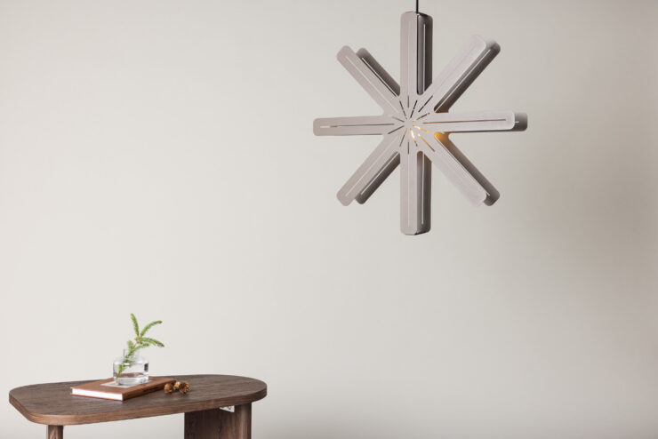 Säfsen – Éclairage de Noël – Noir, Moka – ⌀60 cm