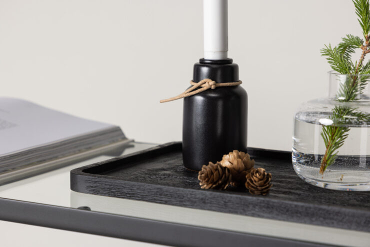 Ulricehamn – Accessoires maison – Noir, Blanc – 6 x 28 cm