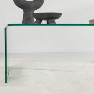 Telemark – Table basse – Transparent, Noyer – 110 x 50 cm