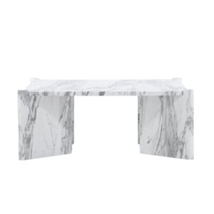 Rogaland – Table basse – Blanc – 100 x 100 cm