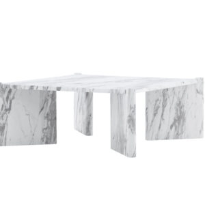 Rogaland – Table basse – Blanc – 100 x 100 cm