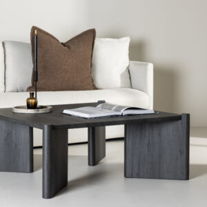 Rogaland – Table basse – Noir – 100 x 100 cm