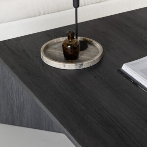 Rogaland – Table basse – Noir – 100 x 100 cm