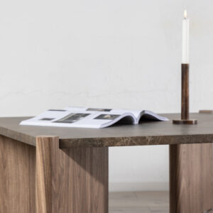 Rogaland – Table basse – Marron – 100 x 100 cm