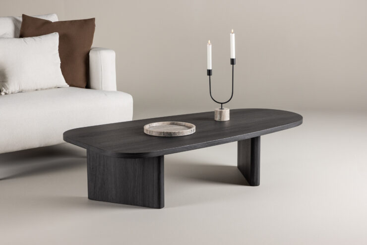 Grönvik – Table basse – Noir – 130 x 65 cm