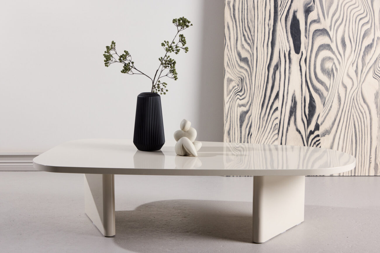 Grönvik – Table basse – Beige – 130 x 65 cm