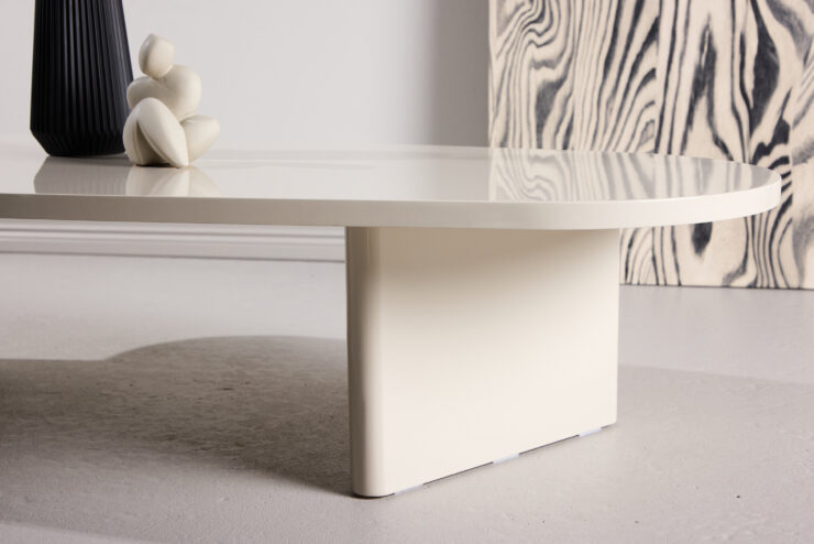 Grönvik – Table basse – Beige – 130 x 65 cm