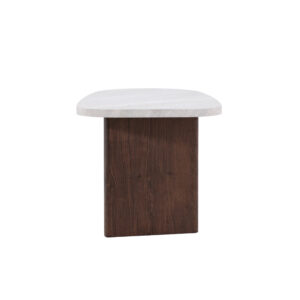 Grönvik – Table d&rsquo;appoint – Gris, Gris clair, Moka – 70 x 45 cm