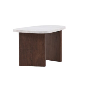 Grönvik – Table d&rsquo;appoint – Gris, Gris clair, Moka – 70 x 45 cm