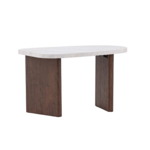 Grönvik – Table d&rsquo;appoint – Gris, Gris clair, Moka – 70 x 45 cm