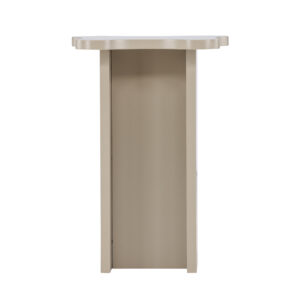 Molde – Table d&rsquo;appoint – Beige, Marron clair – 42 x 30 cm