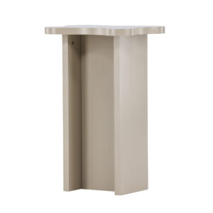 Molde – Table d&rsquo;appoint – Beige, Marron clair – 42 x 30 cm