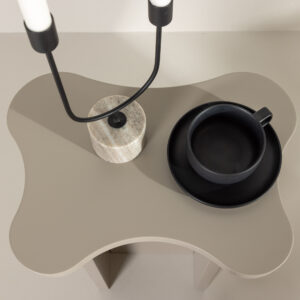 Molde – Table d&rsquo;appoint – Beige, Marron clair – 42 x 30 cm