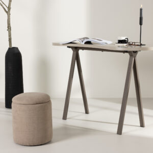 Holmestrand – Bureau – Marron foncé, Beige, Marron clair – 115 x 50 cm