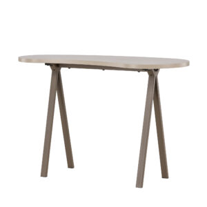 Holmestrand – Bureau – Marron foncé, Beige, Marron clair – 115 x 50 cm