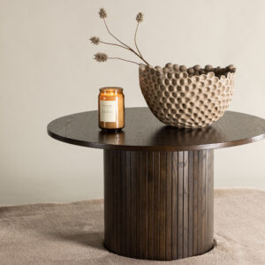 Bianca – Table basse – Moka – ⌀80 cm