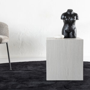 York – Table basse – Blanchi – 40 x 40 cm