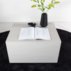 York – Table basse – Blanchi – 80 x 60 cm