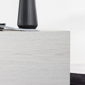 York – Table basse – Blanchi – 80 x 60 cm