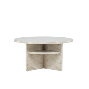 Ålesund – Table basse – Beige – ⌀85 cm