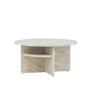 Ålesund – Table basse – Beige – ⌀85 cm