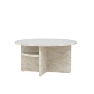 Ålesund – Table basse – Beige – ⌀85 cm