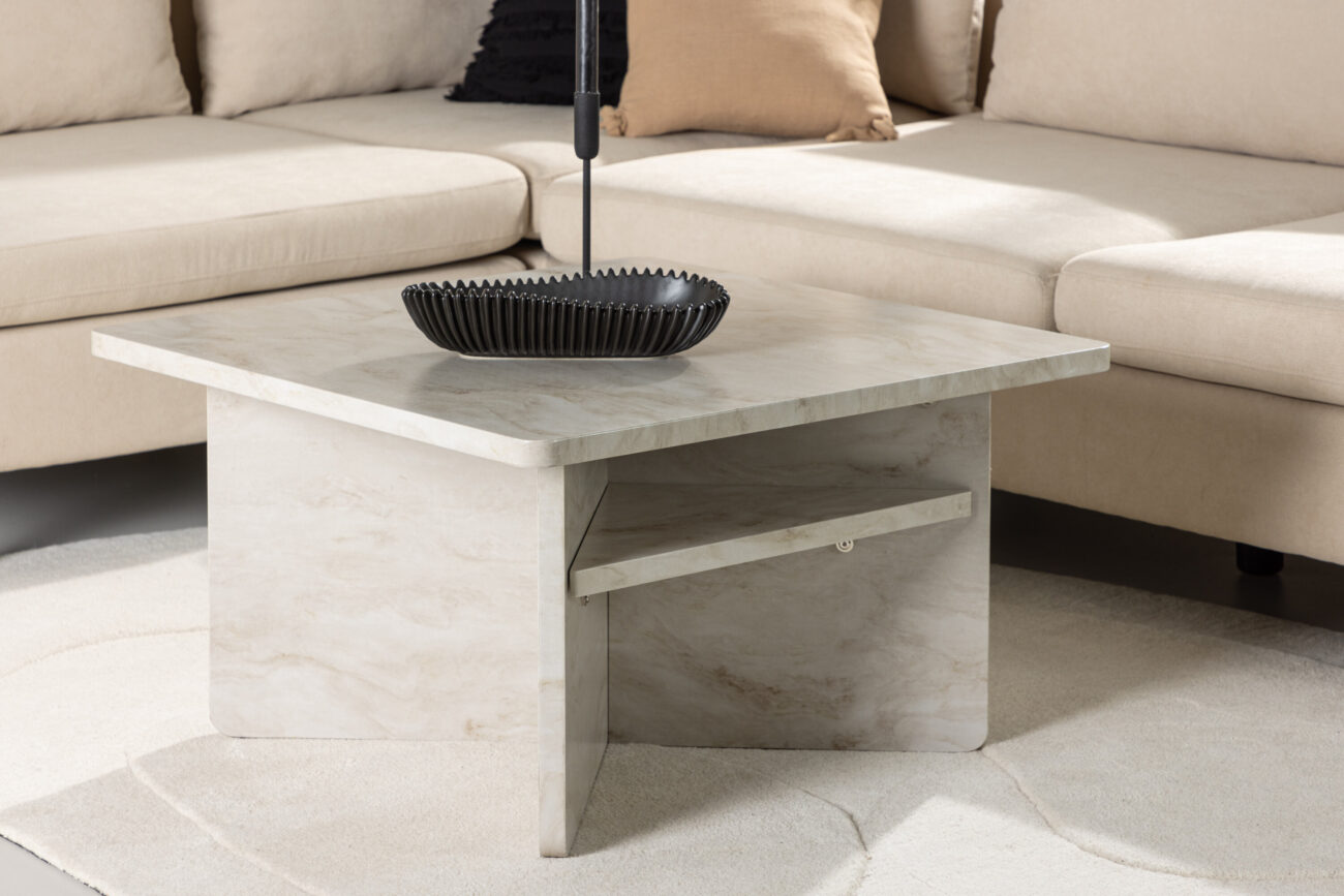 Ålesund – Table basse – Beige – 75 x 75 cm