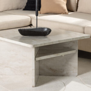 Ålesund – Table basse – Beige – 75 x 75 cm