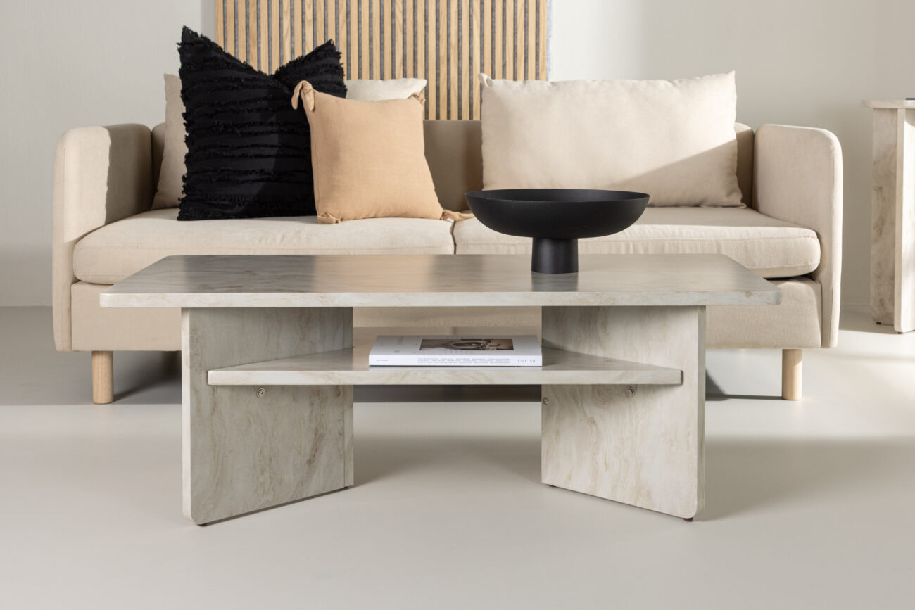 Ålesund – Table basse – Beige – 120 x 60 cm