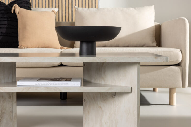 Ålesund – Table basse – Beige – 120 x 60 cm