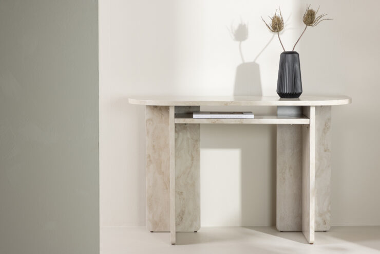 Ålesund – Table d'appoint – Beige – 120 x 40 cm