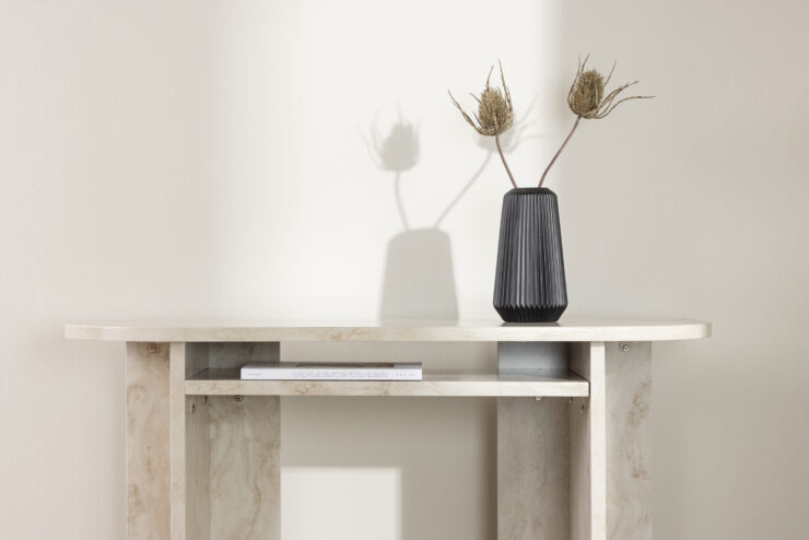 Ålesund – Table d'appoint – Beige – 120 x 40 cm