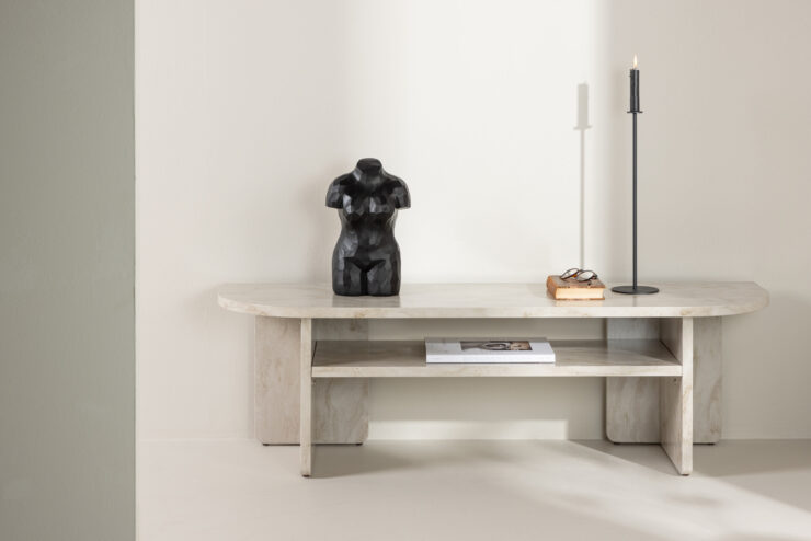 Ålesund – Meuble TV – Beige – 40 x 42 x 140 cm