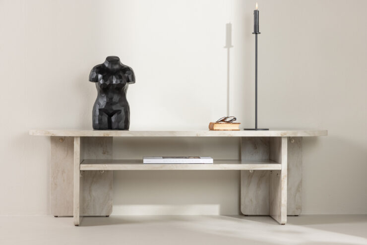 Ålesund – Meuble TV – Beige – 40 x 42 x 140 cm