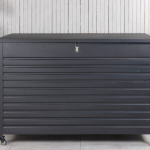 Tiana – Coffre à coussins – Noir – 90 x 100 x 150 cm