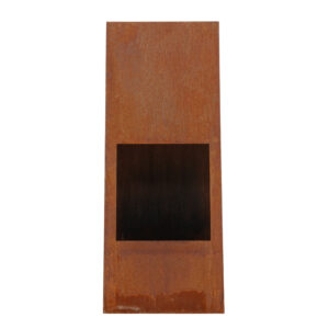 Bastian – Brasero – Orange rouille – 20 x 120 x 50 cm